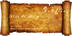 Vizi Ádám névjegykártya